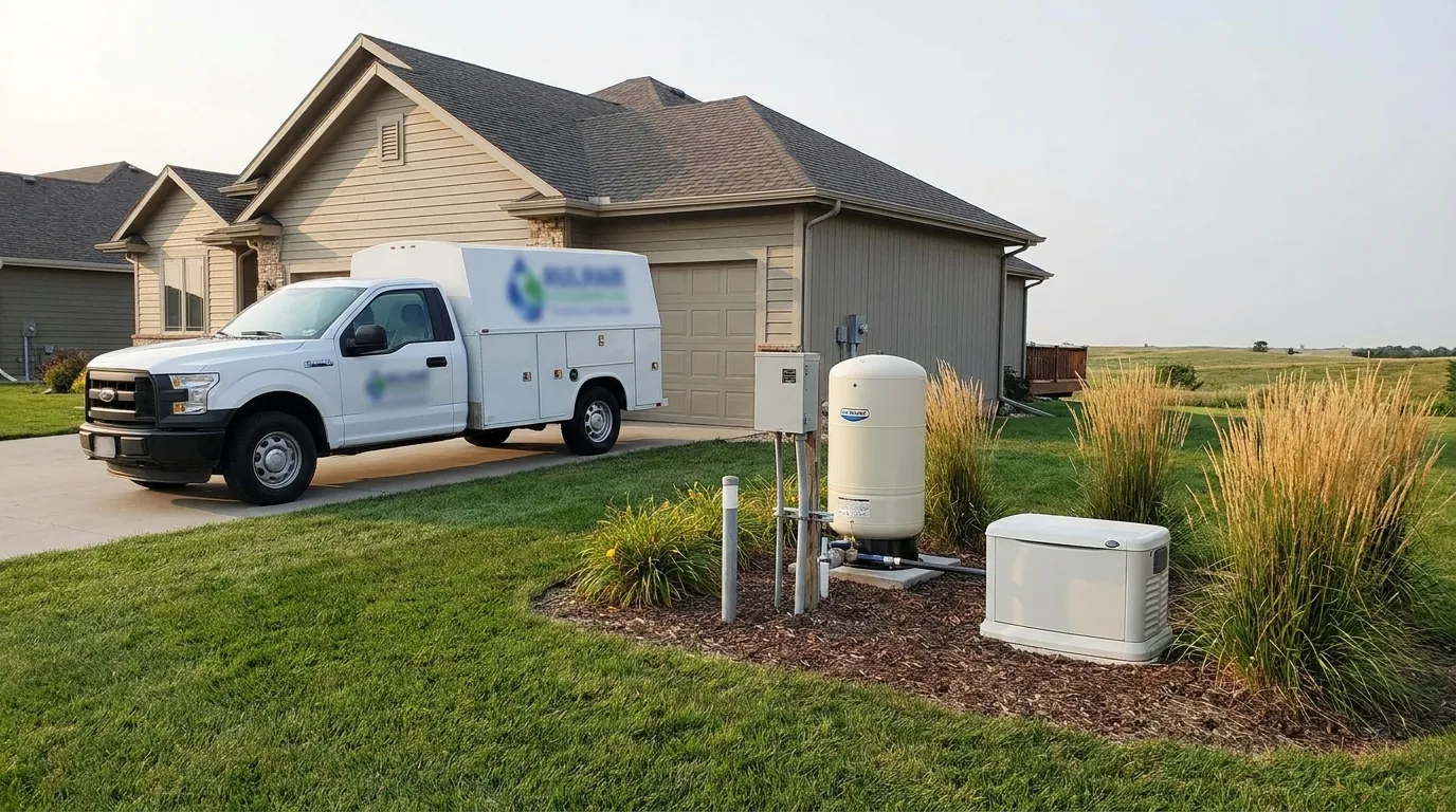 Well pump equipment at a Wichita-area home